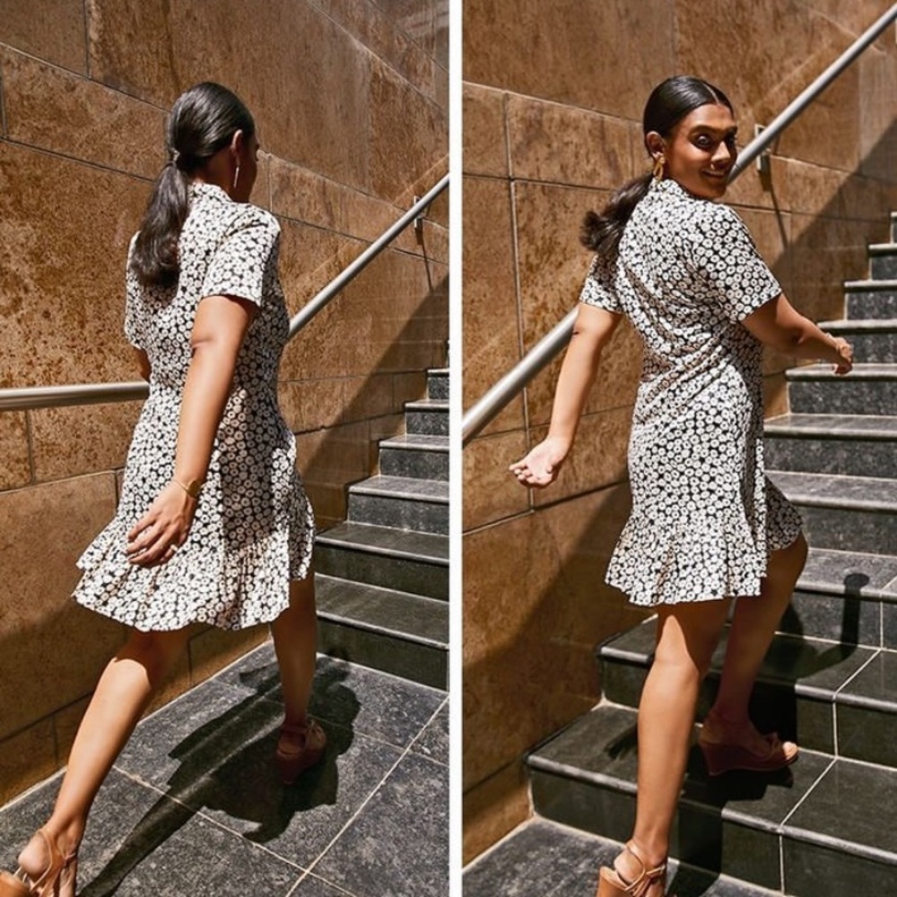 The Label Life Daisy Ruffle Dress XS